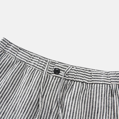Bermuda Masculina Linho Listrada