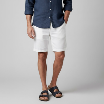 Bermuda Masculina Linho White