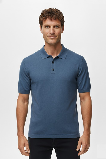 Camisa Polo Masculina em Seda Gelo Fiorinni