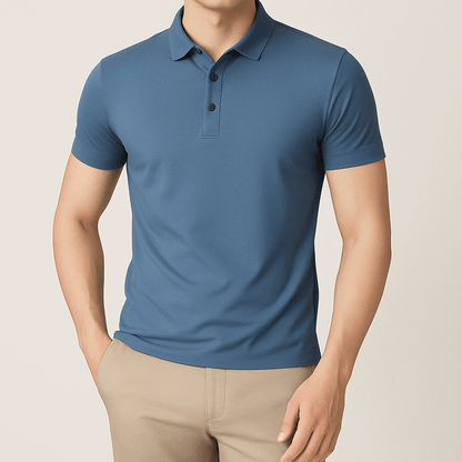 Camisa Polo Masculina em Seda Gelo Fiorinni
