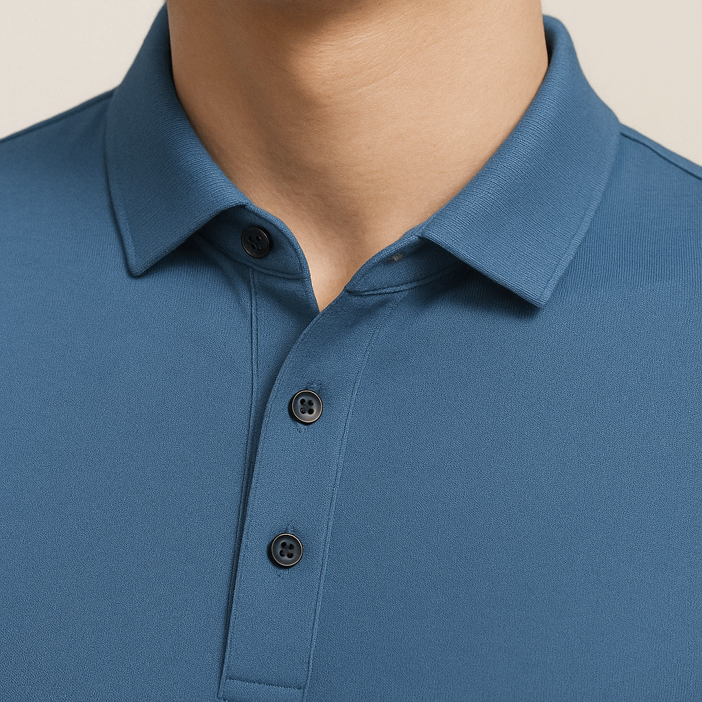 Camisa Polo Masculina em Seda Gelo Fiorinni