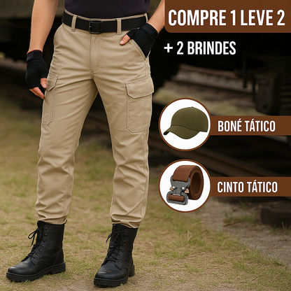 [2 PELO PREÇO DE 1] Calça Tática Steel Bravante + [Brindes Exclusivos]