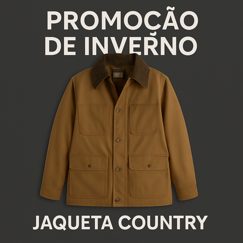 Jaqueta Country Tendência 2025 [PROMOÇÃO DE INVERNO)