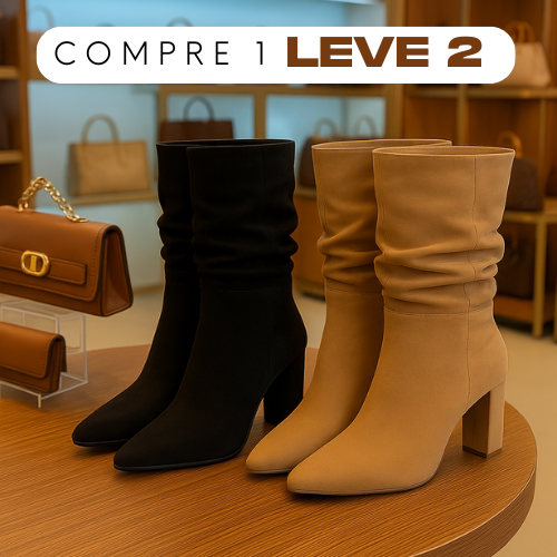 Bota Isadora Camurça - Compre 1 e Leve 2