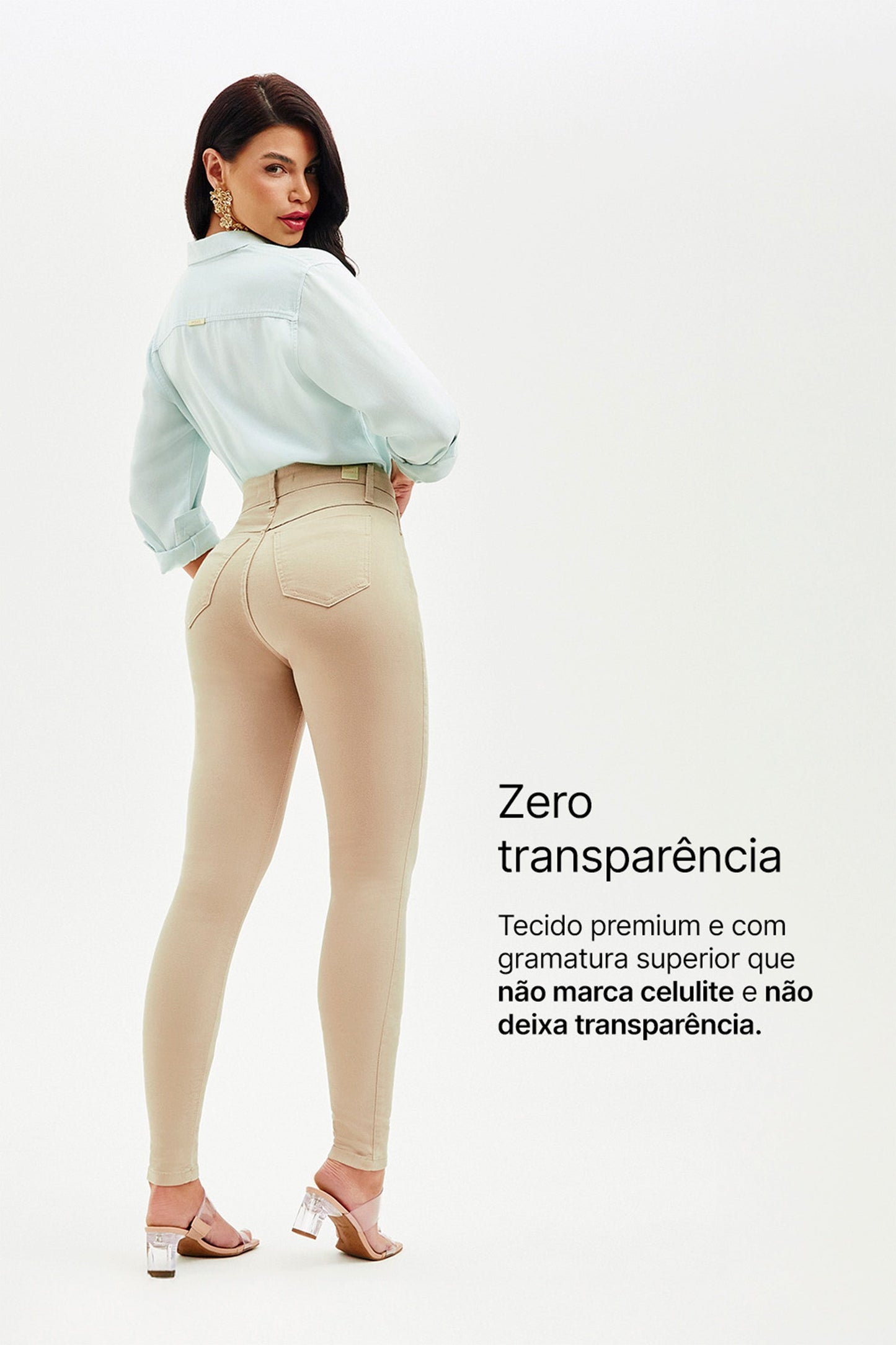 Kit com 2 Calças Jeans Modeladoras que Afinam e Valorizam o Corpo