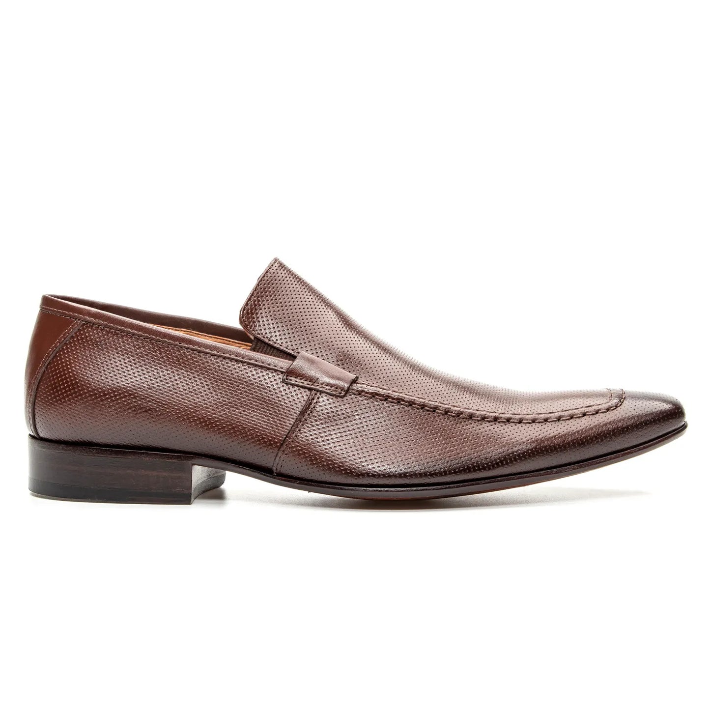 Sapato Firenze Social Loafer com Textura Mouro - 354