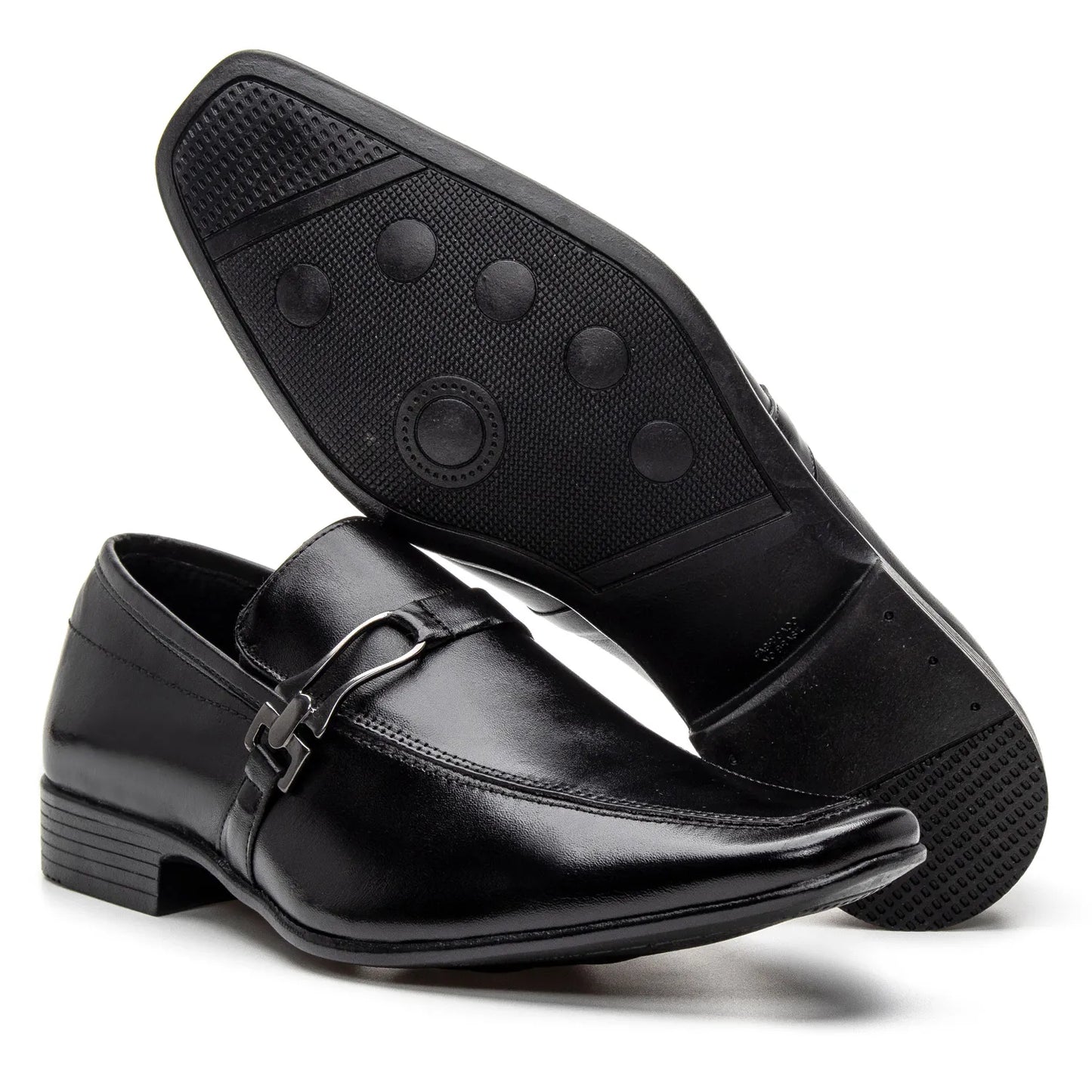 Sapato Social Vanguarda Preto com Fivela - 4603