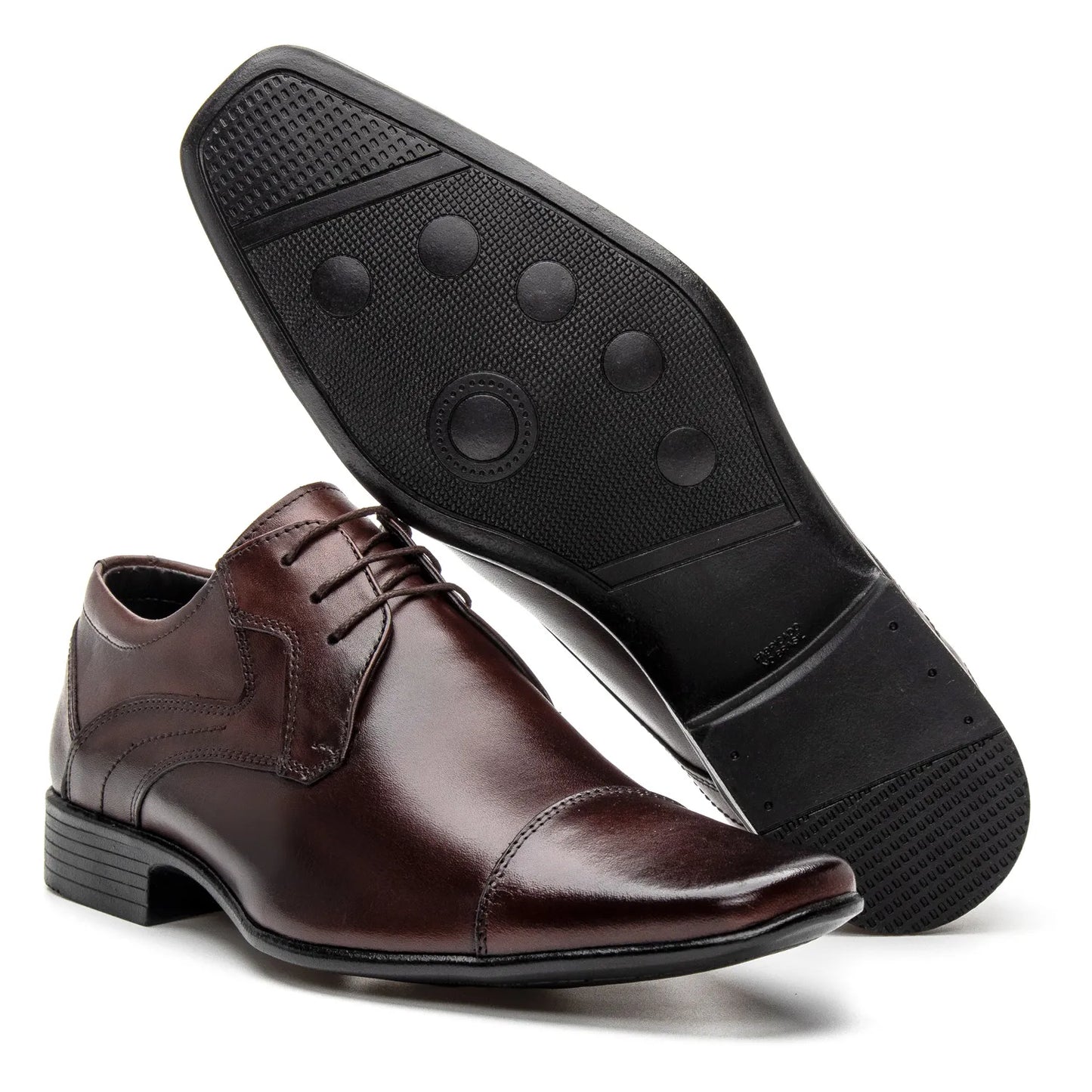 Sapato Social com Cadarço Vanguarda Tabaco - 4604