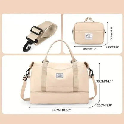 Bolsa-Mala com Bolsos Multifuncionais - Elegância Urbana + BRINDE