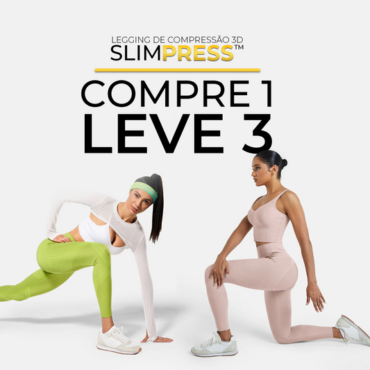 SlimPress™ - Legging Queima Calorias [COMPRE 1, LEVE 3] +BRINDE