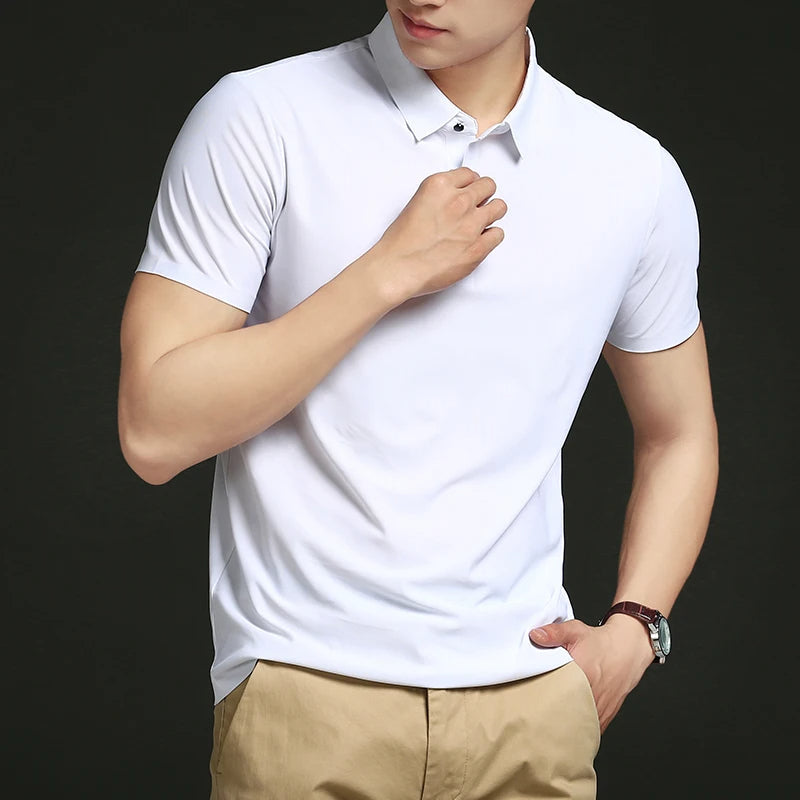 Camisas Polo em Tecido Premium Ice Silk! (COMPRE 3 & LEVE 5).