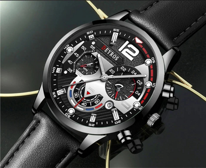 (COMPRE 1 LEVE 2) OldWest™ – Inspirada no Faroeste, Feita pro Homem Elegante+ Brinde: Relógio De Luxo Quartzo Deyros