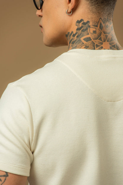 Kit com 5 Camisetas Texturizadas Malha Waffle Milano - Não amassa, não desbota e 0 transparência