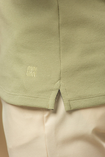 Kit com 5 Camisetas Texturizadas Malha Waffle Milano - Não amassa, não desbota e 0 transparência