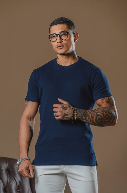 Kit com 5 Camisetas Texturizadas Malha Waffle Milano - Não amassa, não desbota e 0 transparência