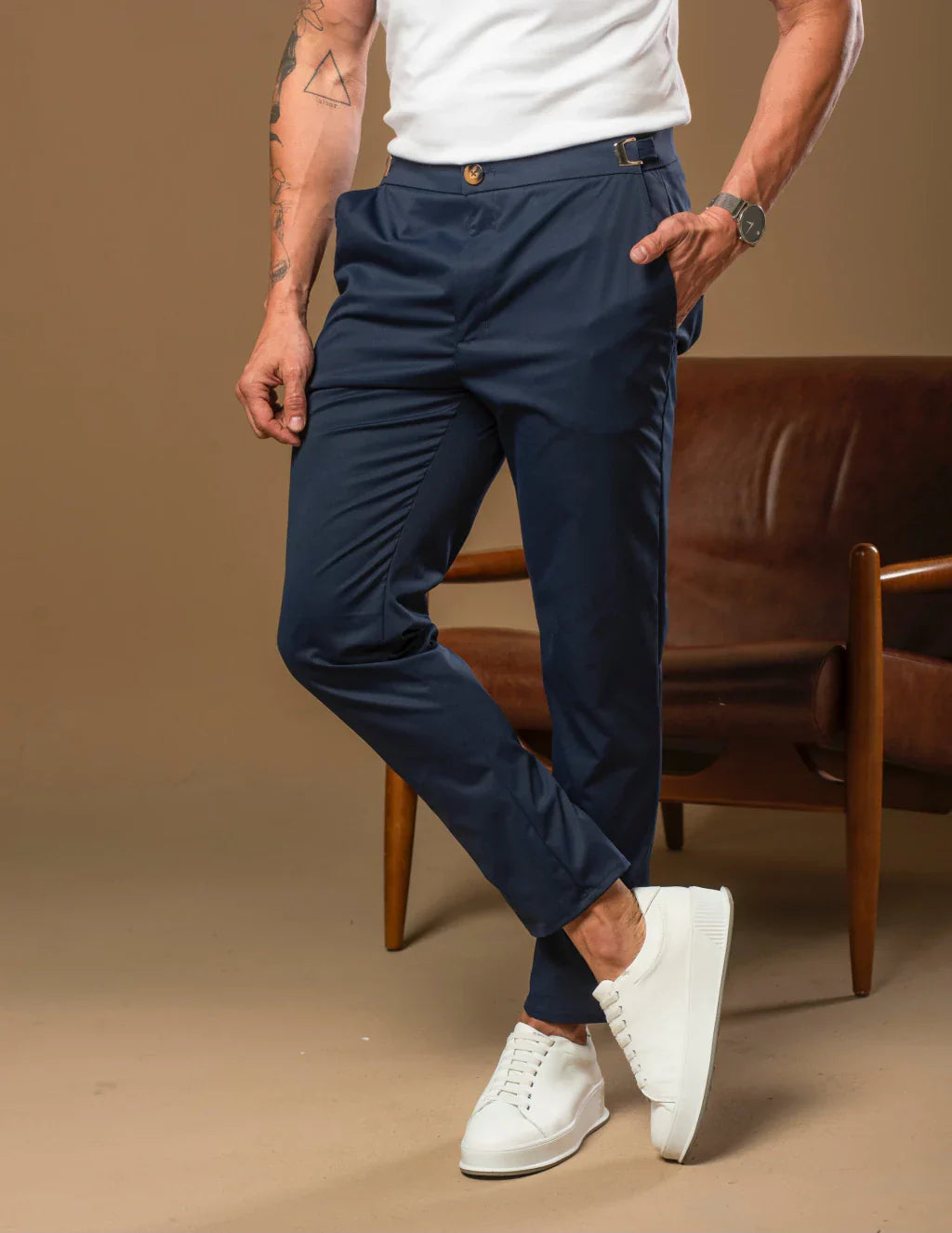 Calça Alfaiataria Masculina Mônaco com Ajuste – Kit com 3 Unidades