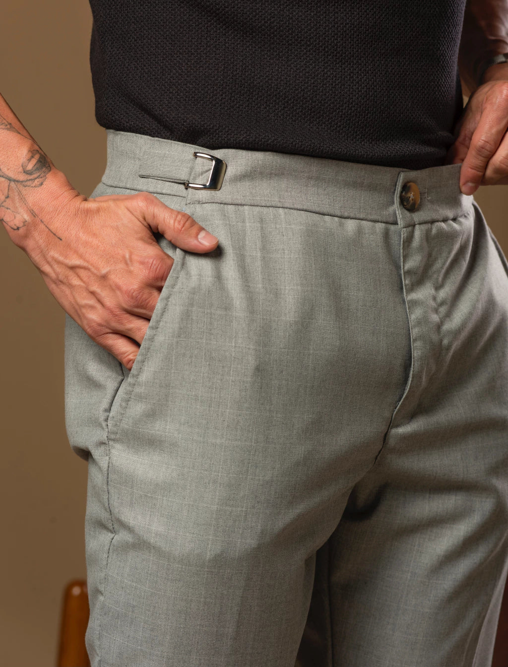 Calça Alfaiataria Masculina Mônaco com Ajuste – Kit com 3 Unidades