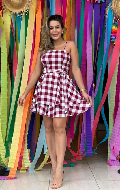 Vestido Andressa Xadrez